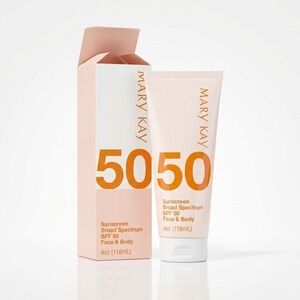 MARY KAY Sunscreen SPF 50 Face & Body Broad Spectrum 4 Oz NEW